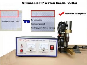 Ultrasonic fabric cutting machine used for circular looms cutting