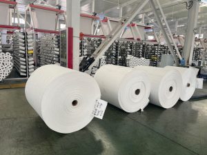 Virgin new material White woven bag rolls tubular
